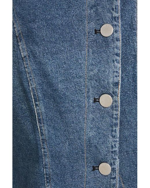 Rag & Bone Blue Miramar Olivia Denim-effect Print Ponte Vest