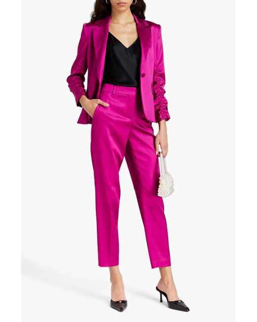 Boutique Moschino Pink Satin Tapered Pants