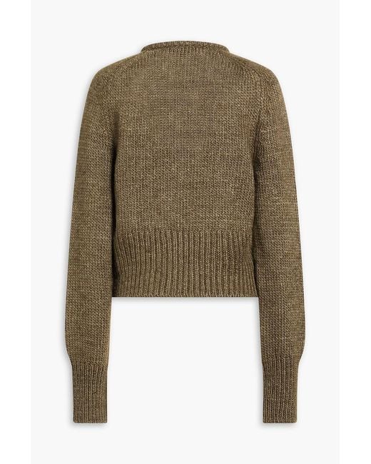 Our Legacy Green Silk And Wool-Blend Sweater