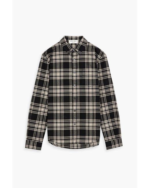Alex Mill Black Mill Checked Cotton-flannel Shirt for men
