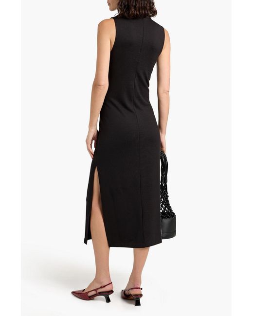 Vince Black Knitted Midi Dress