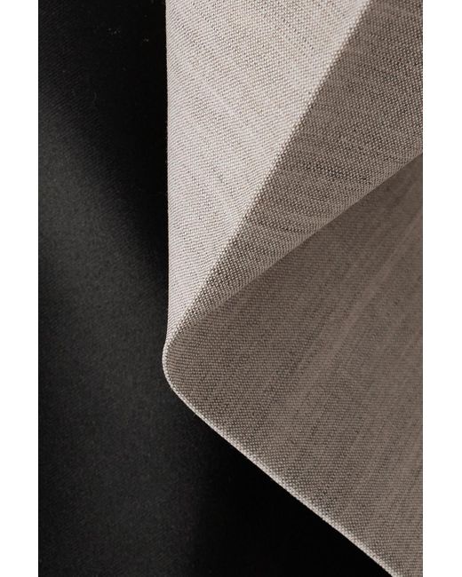 Peter Do White Zweifarbige hose mit geradem bein aus canvas und satin
