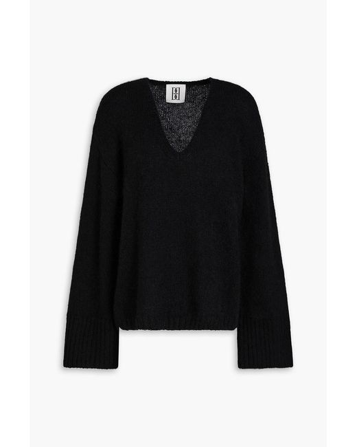 By Malene Birger Black Cimone Brushed Knitted Sweater