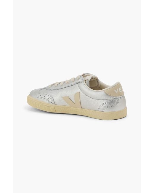 Veja Metallic Volley Leather Sneakers