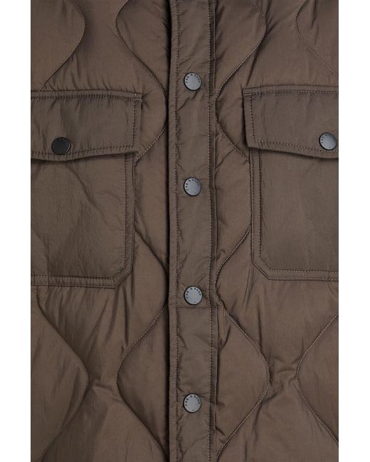 Rag & Bone Overshirt "dane" aus gestepptem shell in Brown für Herren