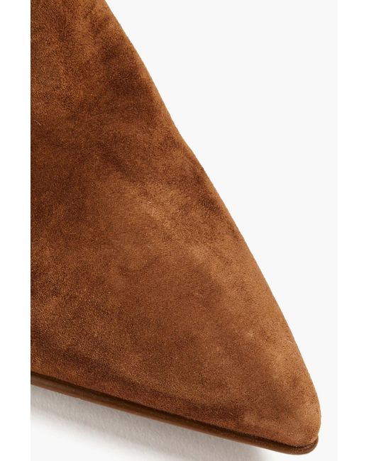 Gianvito Rossi Brown Suede Knee Boots