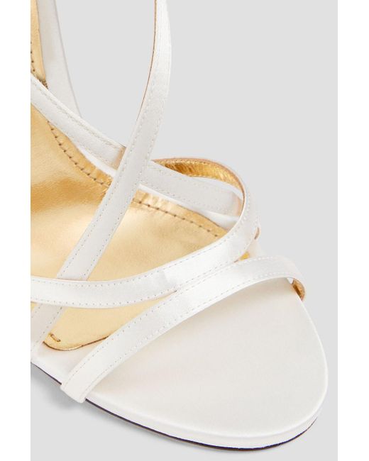 Dolce & Gabbana White Satin Sandals