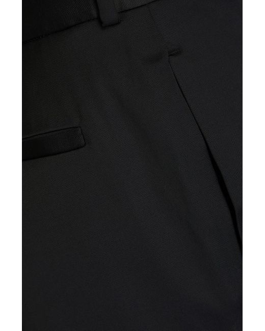 J.W. Anderson Black Bootcut-hose aus glänzendem twill