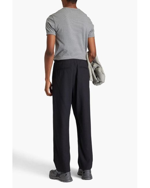 Rag & Bone Black Bradford Grain De Poudre Wool-blend Pants for men