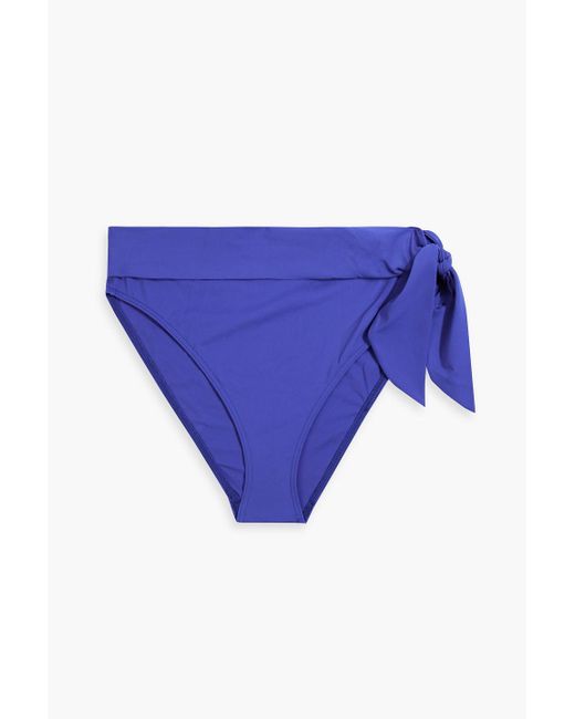 Zimmermann Blue Knotted High-rise Bikini Briefs