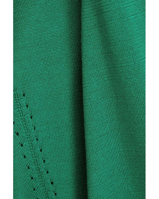 Dolce & Gabbana Green Silk Sweater