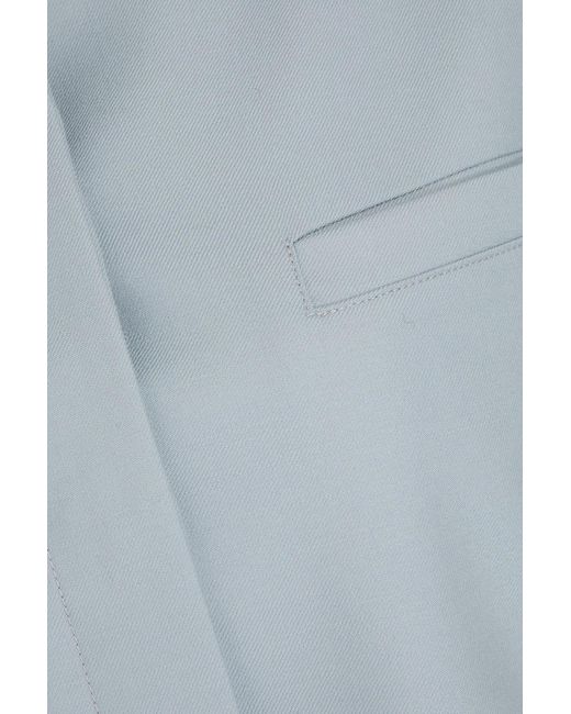 Loulou de Saison Blue Fogo Wool-blend Twill Jacket