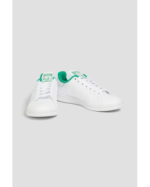 Adidas Originals White Stan Smith Leather Sneakers for men