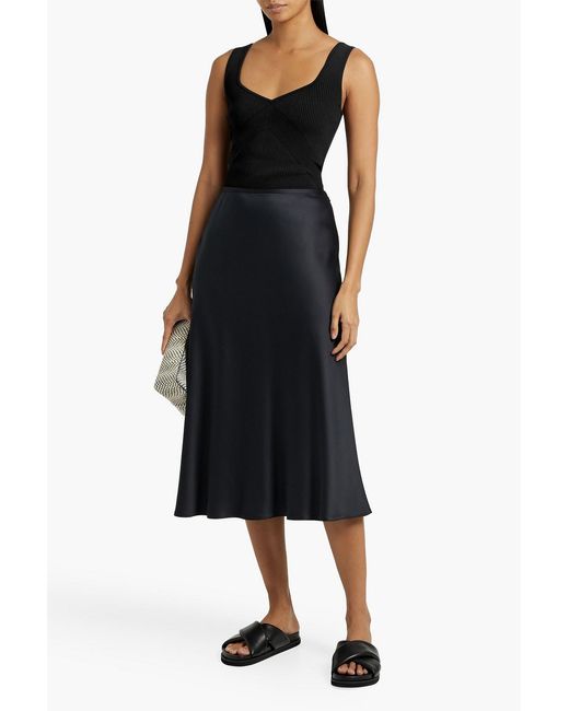 Rag & Bone Black Asher Ribbed-knit Tank