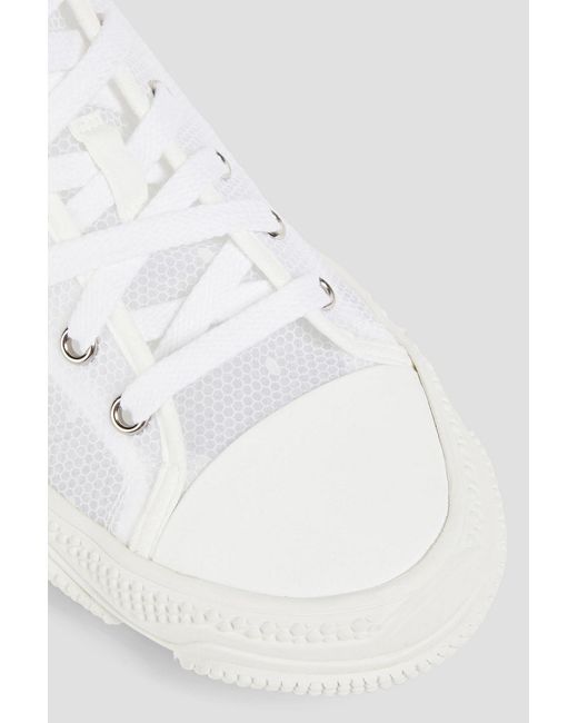 Red(v) White Polka-Dot Shell Sneakers