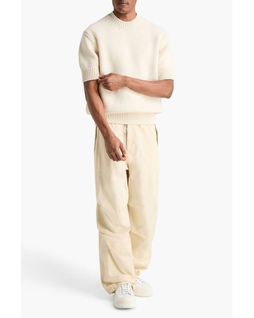 Jil Sander Natural Cotton-Blend Sweater for men