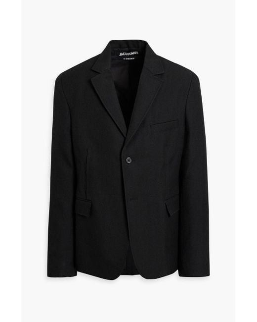 Jacquemus Black Disgreghi Wool-Twill Blazer for men