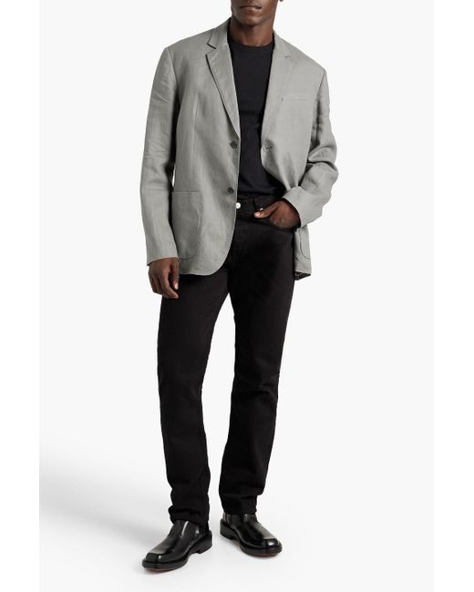 Rag & Bone Shift Linen Blazer in Gray for Men | Lyst