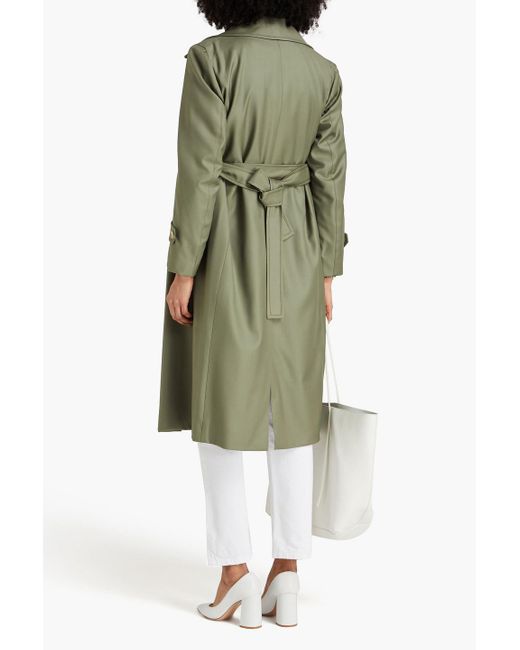 Giuliva Heritage Green Christie Double-breasted Wool Coat