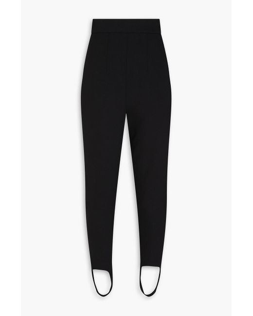 Isabel Marant Black Stretch-crepe Stirrup Skinny Pants