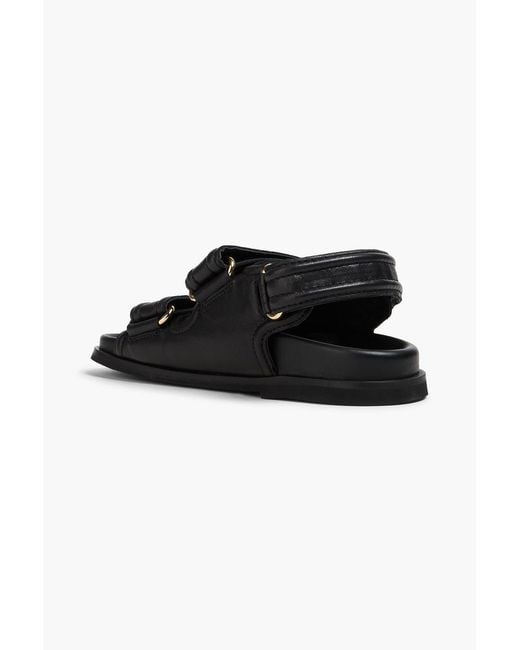 Sandro Black Leather Sandals