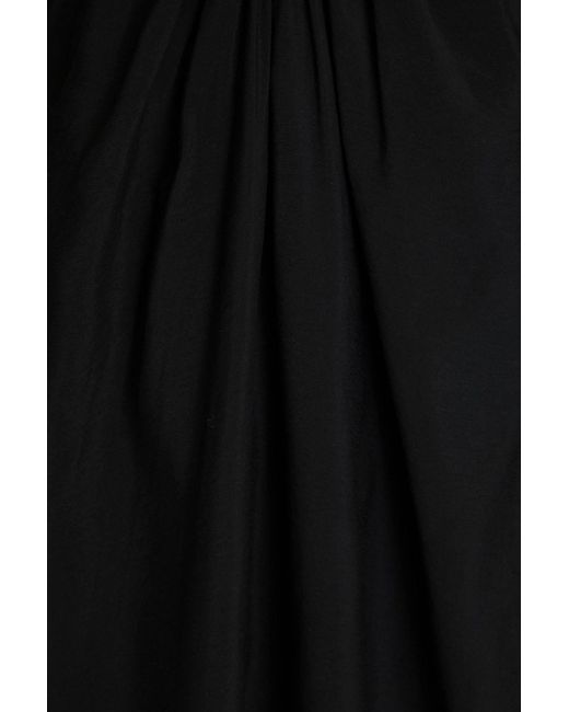Jonathan Simkhai Black Jaelynn Cutout Crepe Maxi Dress