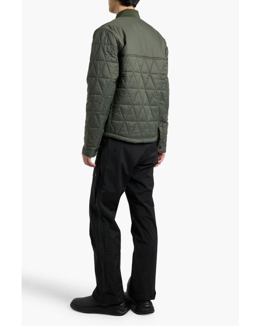 Aztech Mountain Green Corkscrew Quilted Padded Shell Jacket for men