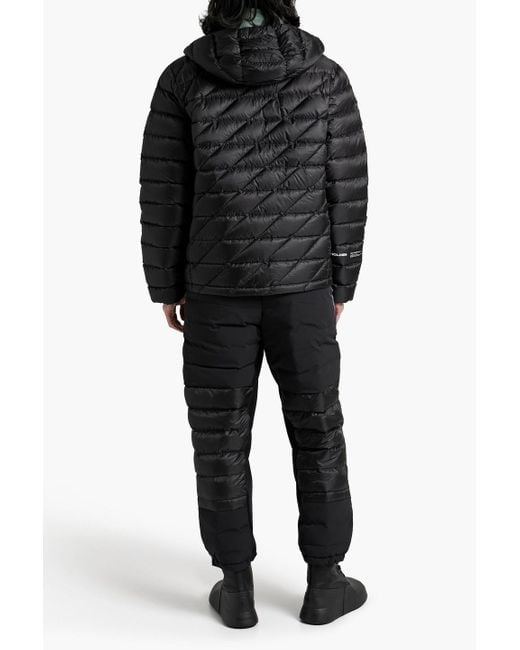 Holden Black Quilted Shell Hooded Down Jacket for men