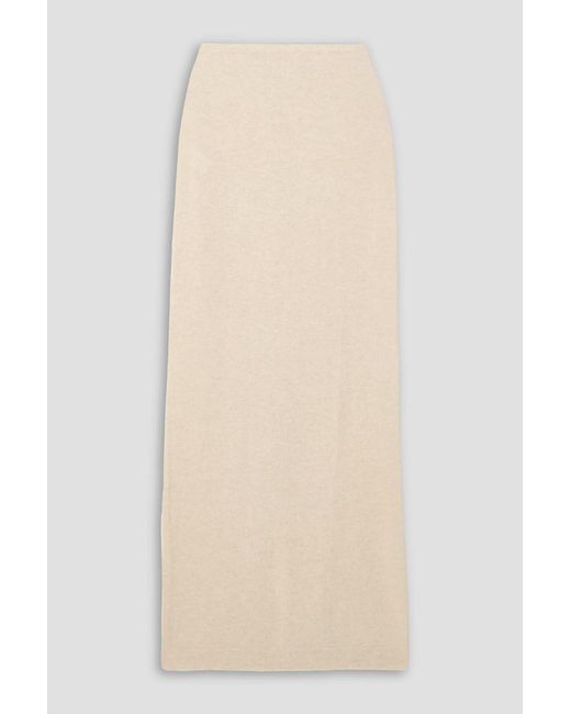 ÉTERNE Natural Emma Cashmere Maxi Skirt