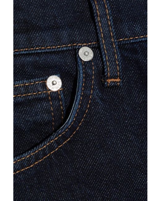 Helmut Lang Blue Femme Lo Low-Rise Slim-Leg Jeans