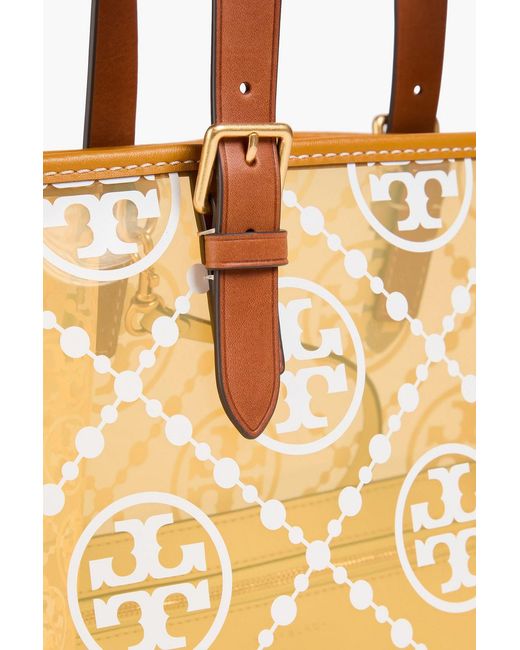 Tory Burch Natural T Monogram Printed Tpu Tote