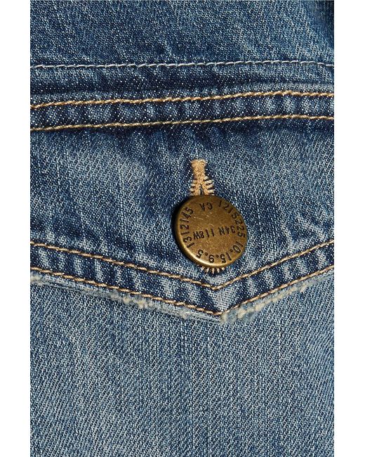 Current/Elliott Blue The Updated Denim Jacket