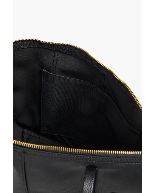 By Malene Birger Black Nabella Leather-Trimmed Shell Tote