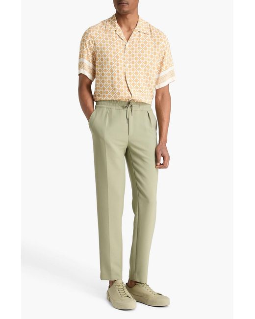 Sandro Green Jersey Drawstring Pants for men