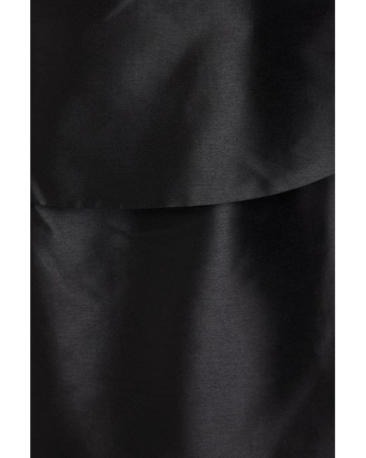Zac Posen Black Schulterfreie robe aus duchesse-satin