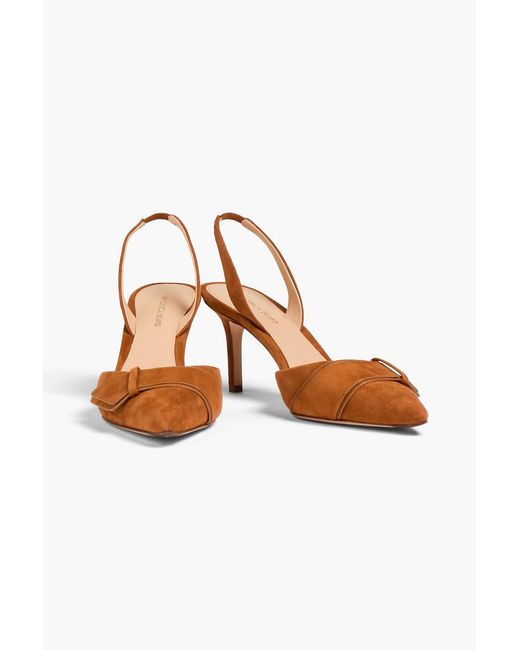 Veronica Beard Brown Lisbeth Suede Slingback Pumps