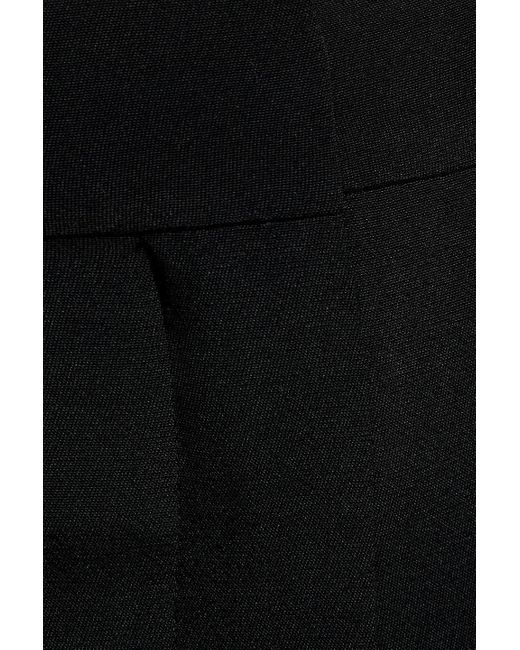 Valentino Garavani Black Cropped Silk Flared Pants
