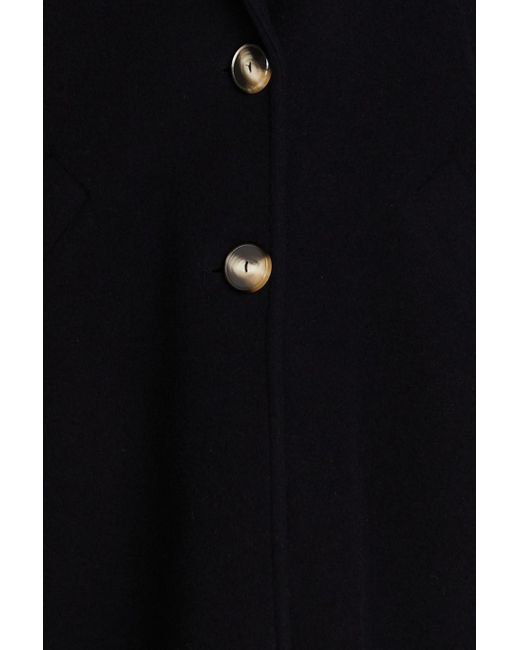 Ba&sh Black Gael Wool-blend Felt Coat