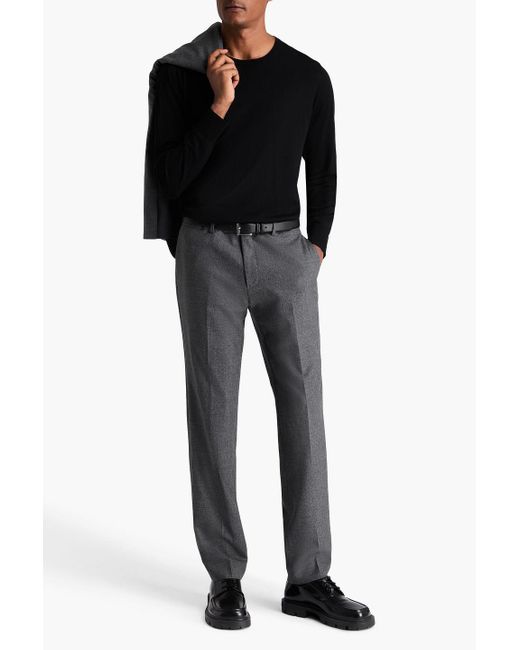 Sandro Gray Wool-Flannel Pants for men
