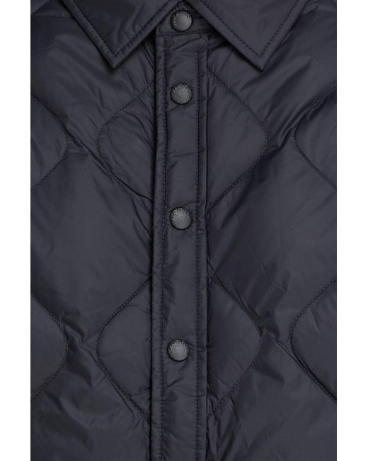 Rag & Bone Blue Dane Quilted Shell Down Jacket for men