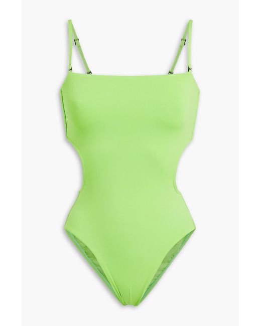 Bondi Born Green Lena Cutout Swimsuit