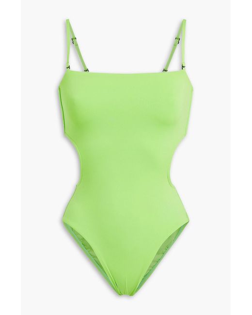 Bondi Born Green Lena badeanzug mit cut-outs