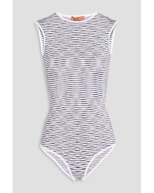 Missoni White Space-dyed Knitted Bodysuit