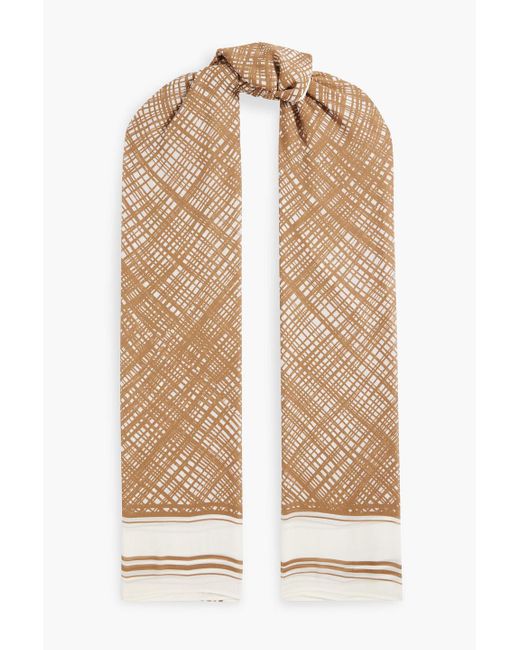 Rag & Bone Natural Kaia Printed Chiffon Pareo
