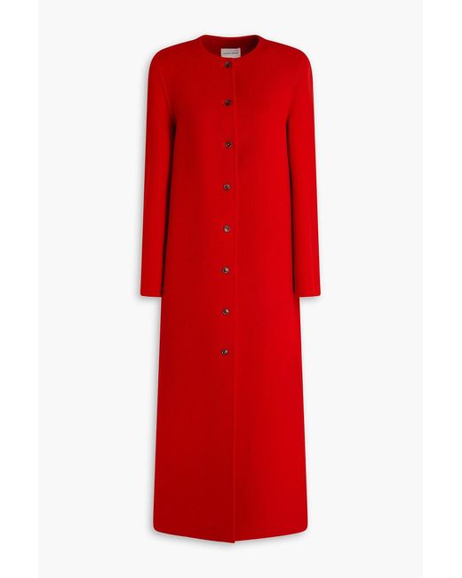 Loulou de Saison Red Martil Wool And Cashmere-Blend Coat