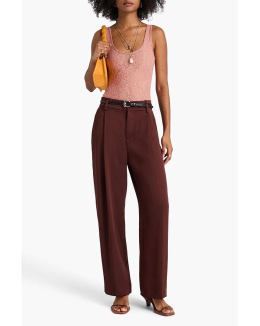 Zimmermann Pink Lace Bodysuit