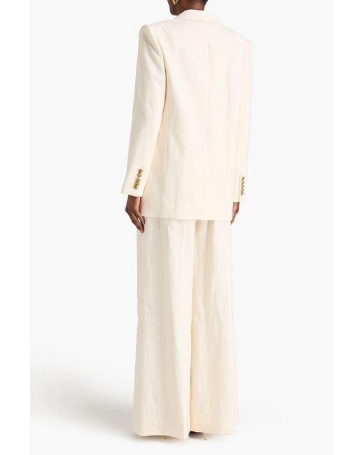 Zimmermann Natural Linen Blazer