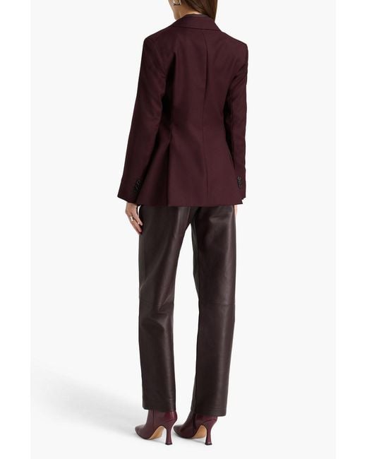 Theory Purple Wool-Twill Blazer