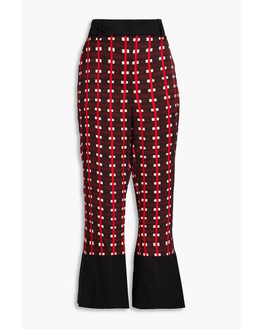 Wales Bonner Printed Satin Flared Pants