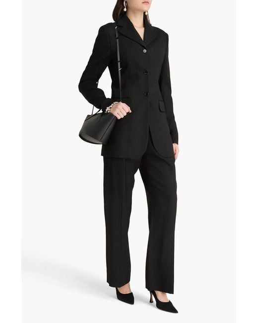 Acne Black Wool-Blend Blazer